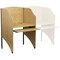 Flash Furniture 49.5" Brown and Black Contemporary Rectangular Starter Study Carrel Desk